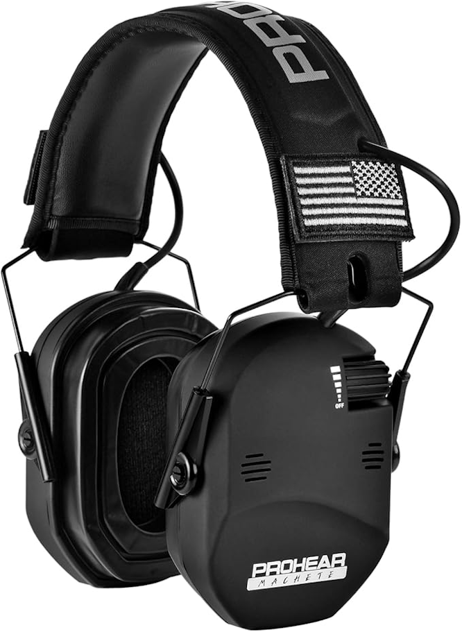 Electronic Earmuffs, electronic hearing protection for adult, rated 23 dB NRR