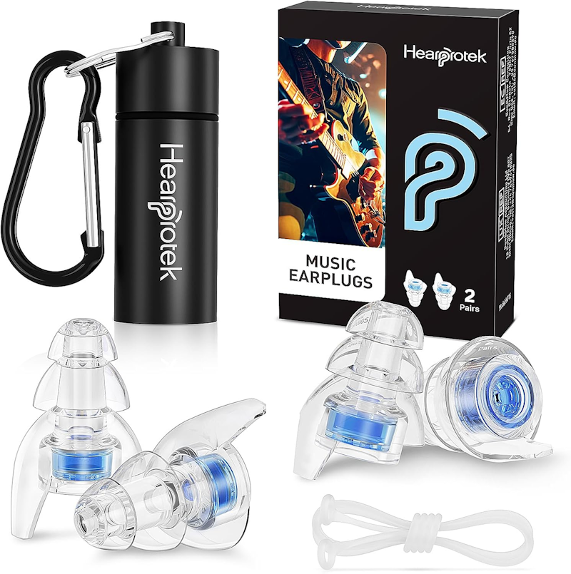 Musician's Reusable Earplugs, earplug hearing protection for all ages, rated 20 dB NRR