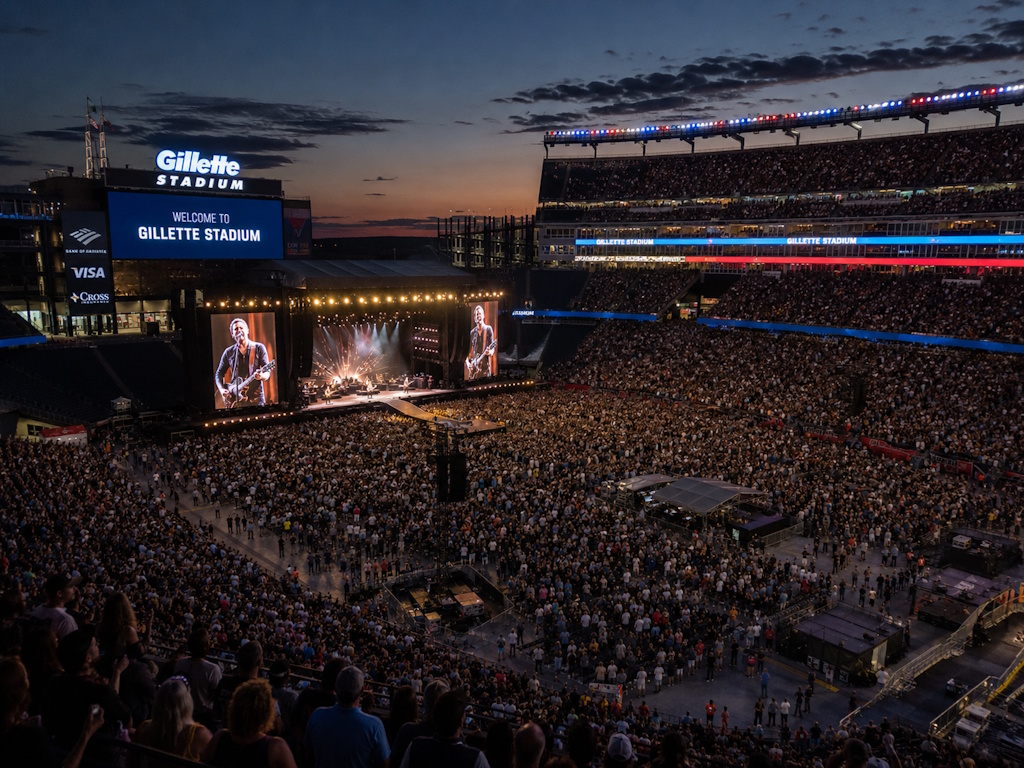 Gillette Stadium in Foxborough, MA
