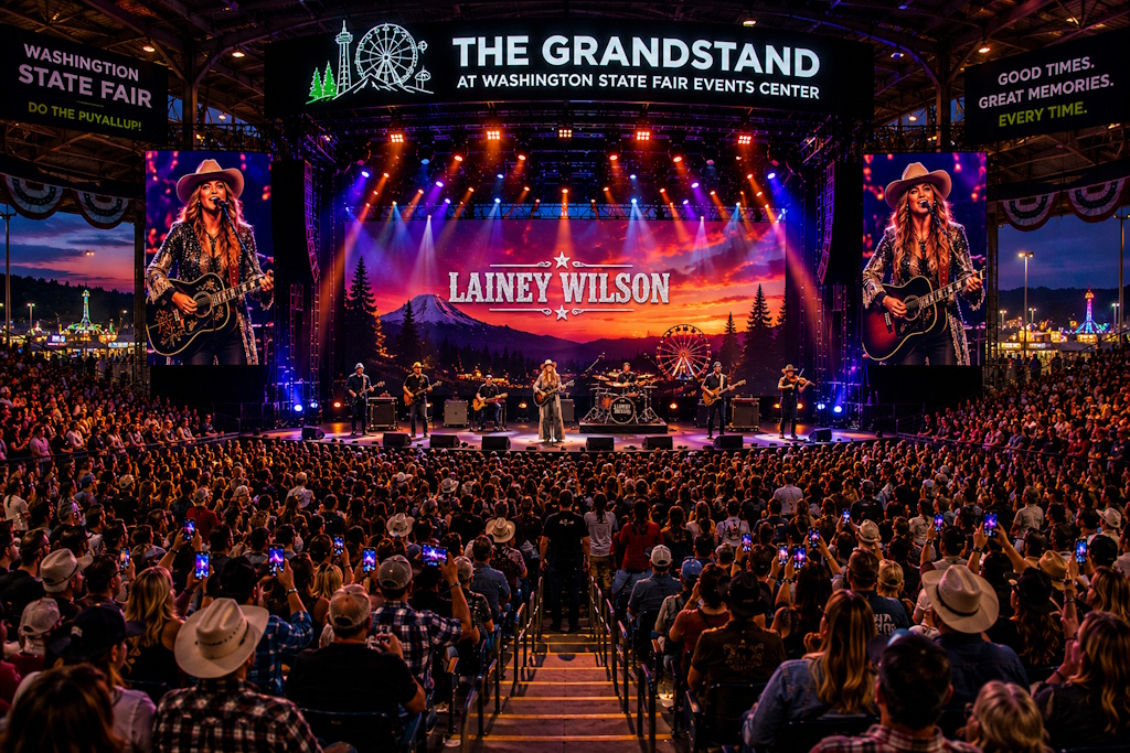 Grandstand at Washington State Fair Events Center in Puyallup, WA